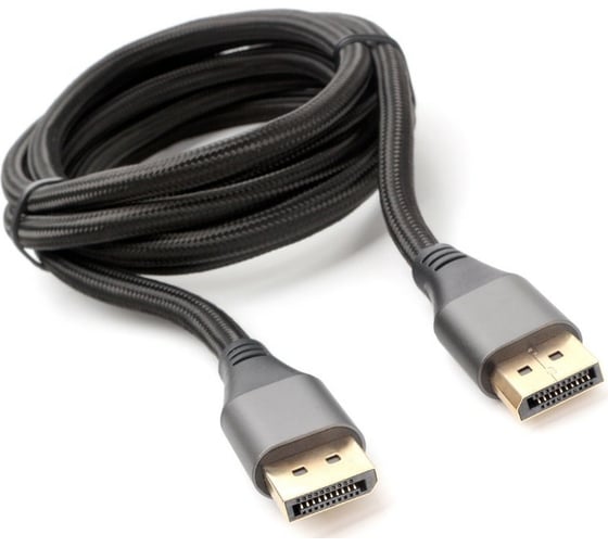 Изображение товара Кабель DisplayPort Cablexpert v1.4 1.8м 20M/20M нейлоновая оплетка металлические разъемы пакет CC-DP8K-6