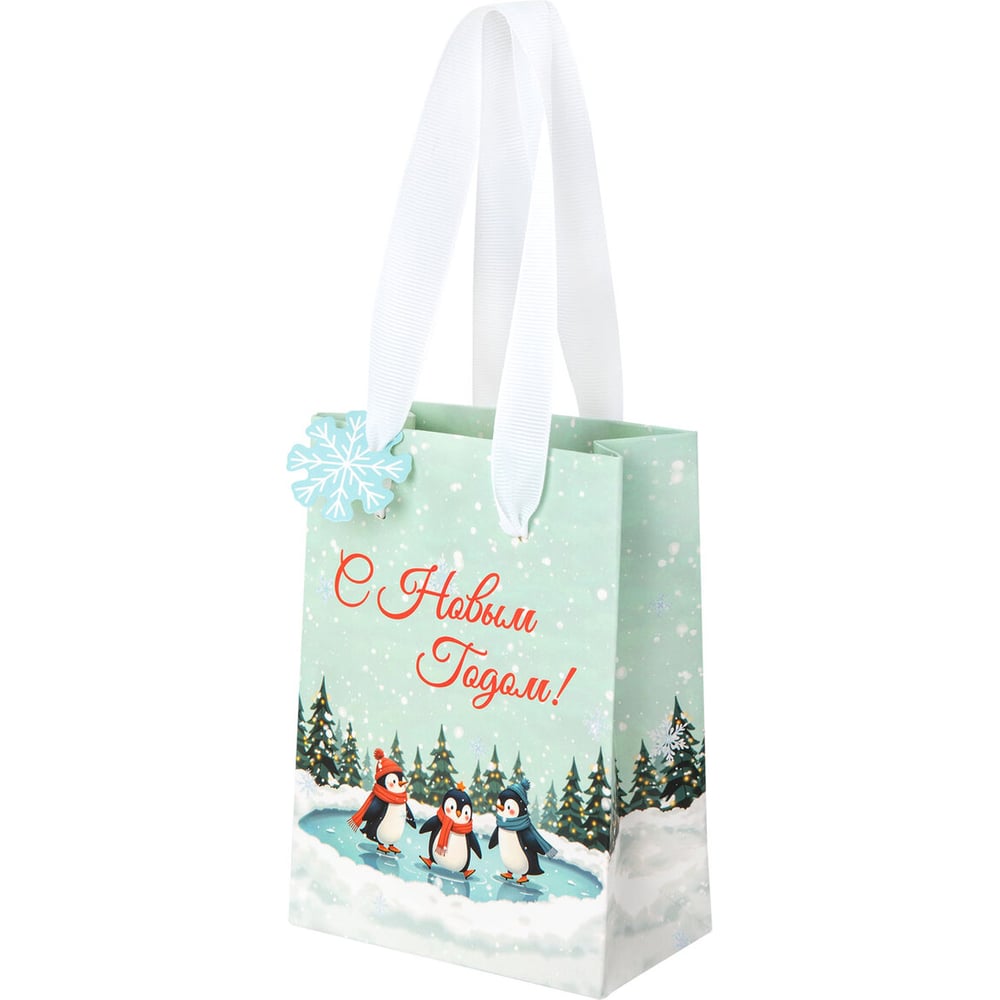 Изображение товара Подарочный пакет Золотая сказка 11х6х15 см, 12 шт., ламинация, Simple magic