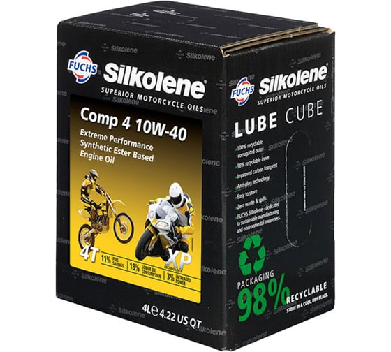 Изображение товара Масло моторное синтетическое FUCHS SILKOLENE COMP 4 10W-40 XP 4L 602013507