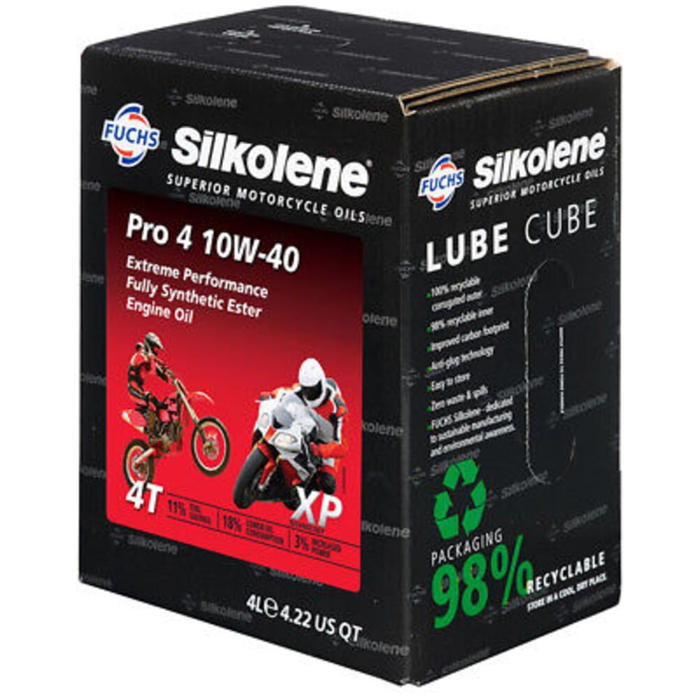 Изображение товара Моторное синтетическое масло FUCHS SILKOLENE PRO 4 10W-40 XP 4L для мотоциклов