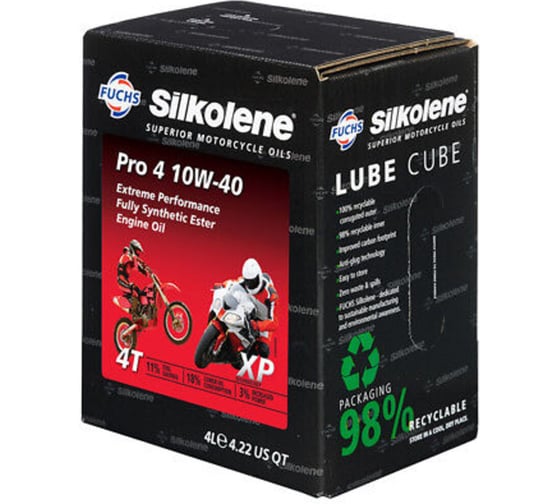 Изображение товара Масло моторное синтетическое FUCHS SILKOLENE PRO 4 10W-40 XP 4L 602013675