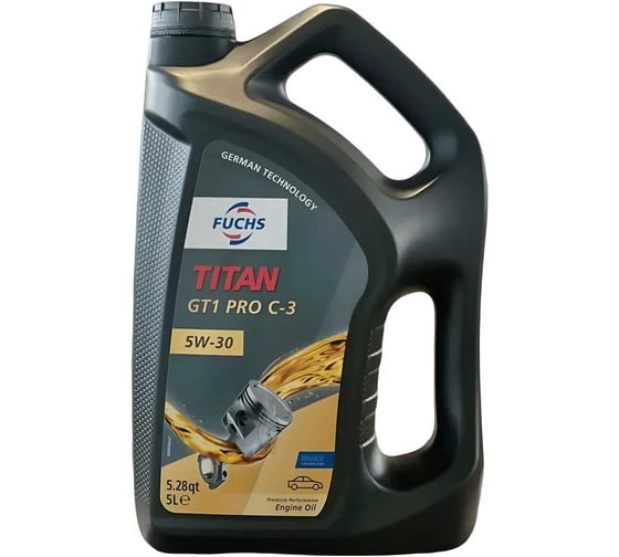 Изображение товара Масло моторное синтетическое FUCHS TITAN GT1 PRO C-3 5W-30 5L 602007315