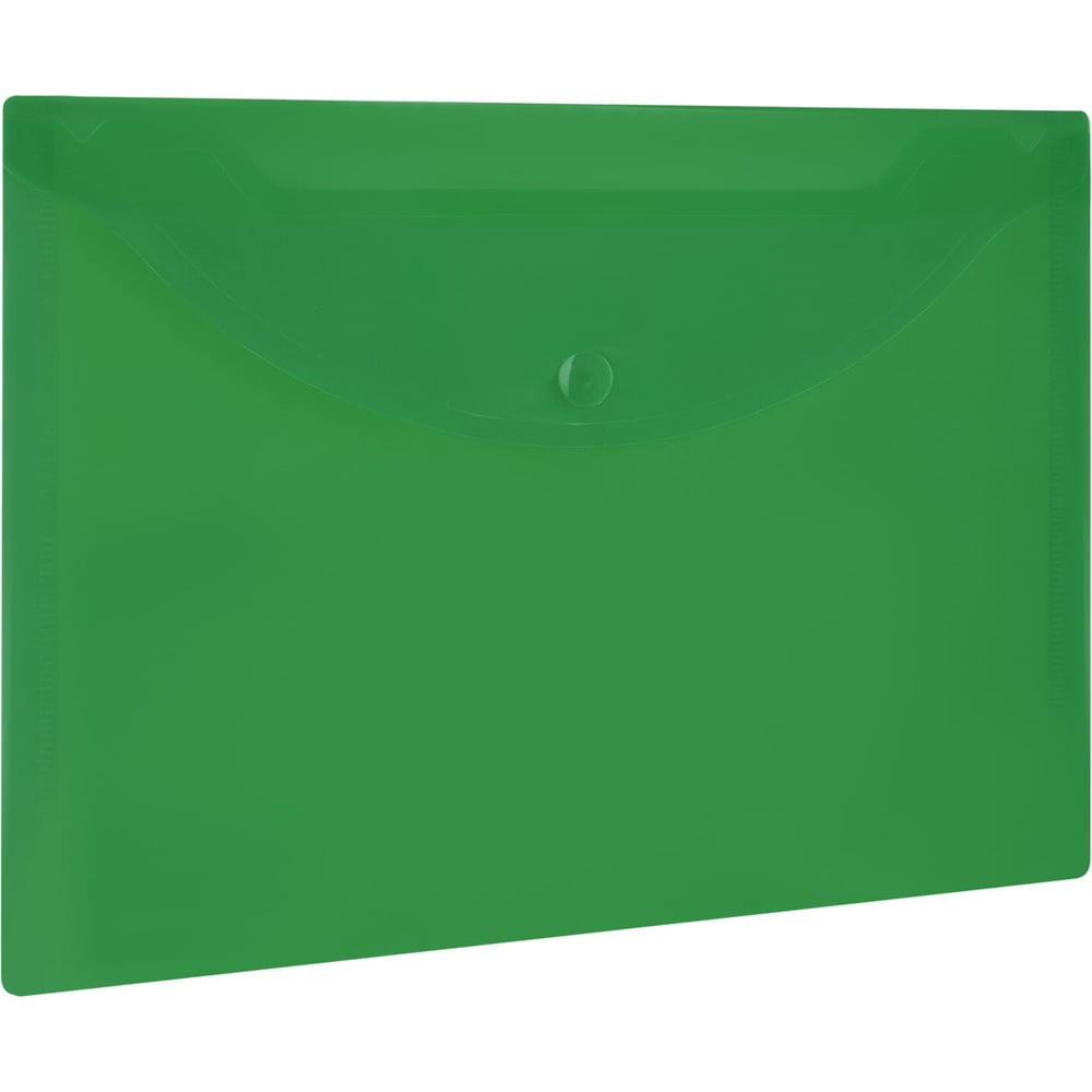 Изображение товара Папка-конверт BRAUBERG UNIVERSAL А5 прозрачная зеленая 10 шт