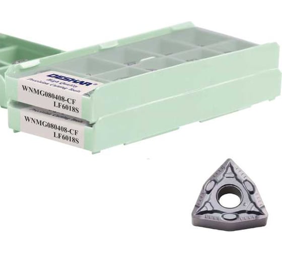 Изображение товара Пластина для точения DESKAR WNMG080408 CF LF6018S 10 шт 00-00052284