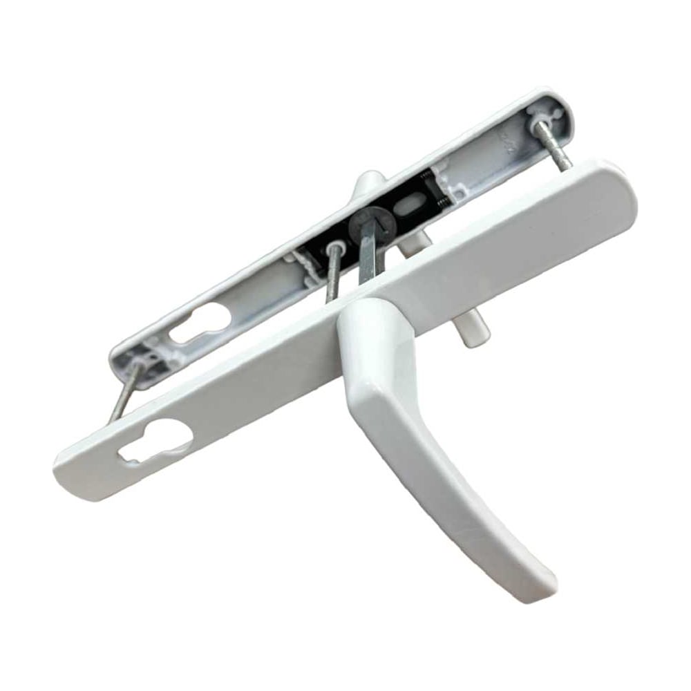 Изображение товара Ручки дверные Вантаж алюминиевые на планке белый RAL 9016