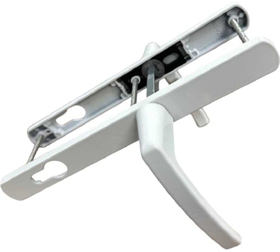 Изображение товара Ручки дверные Вантаж алюминиевые на планке, белый RAL 9016 V1-92W