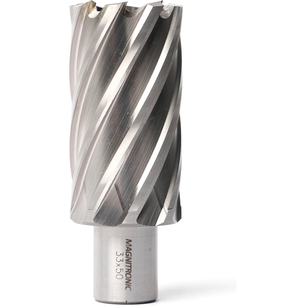 Изображение товара Сверло корончатое Magnitronic HSS 33х50 мм Weldon19 изготовлено из быстрорежущей стали