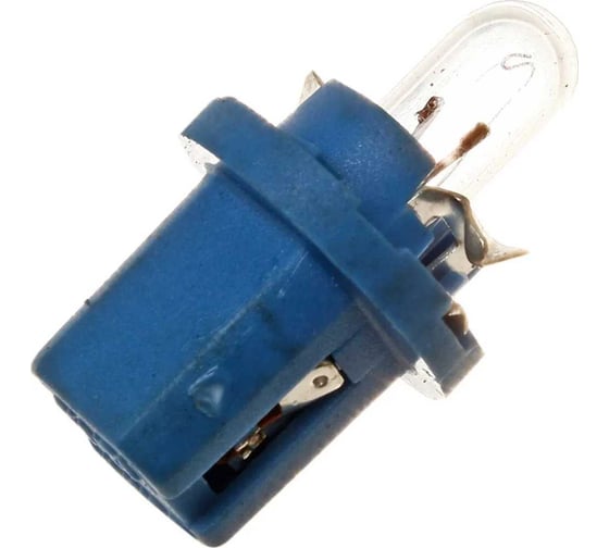 Изображение товара Лампа Osram BAX1.2W (BX8.5d) с голубым патроном 12v, 10 шт 2721MFX