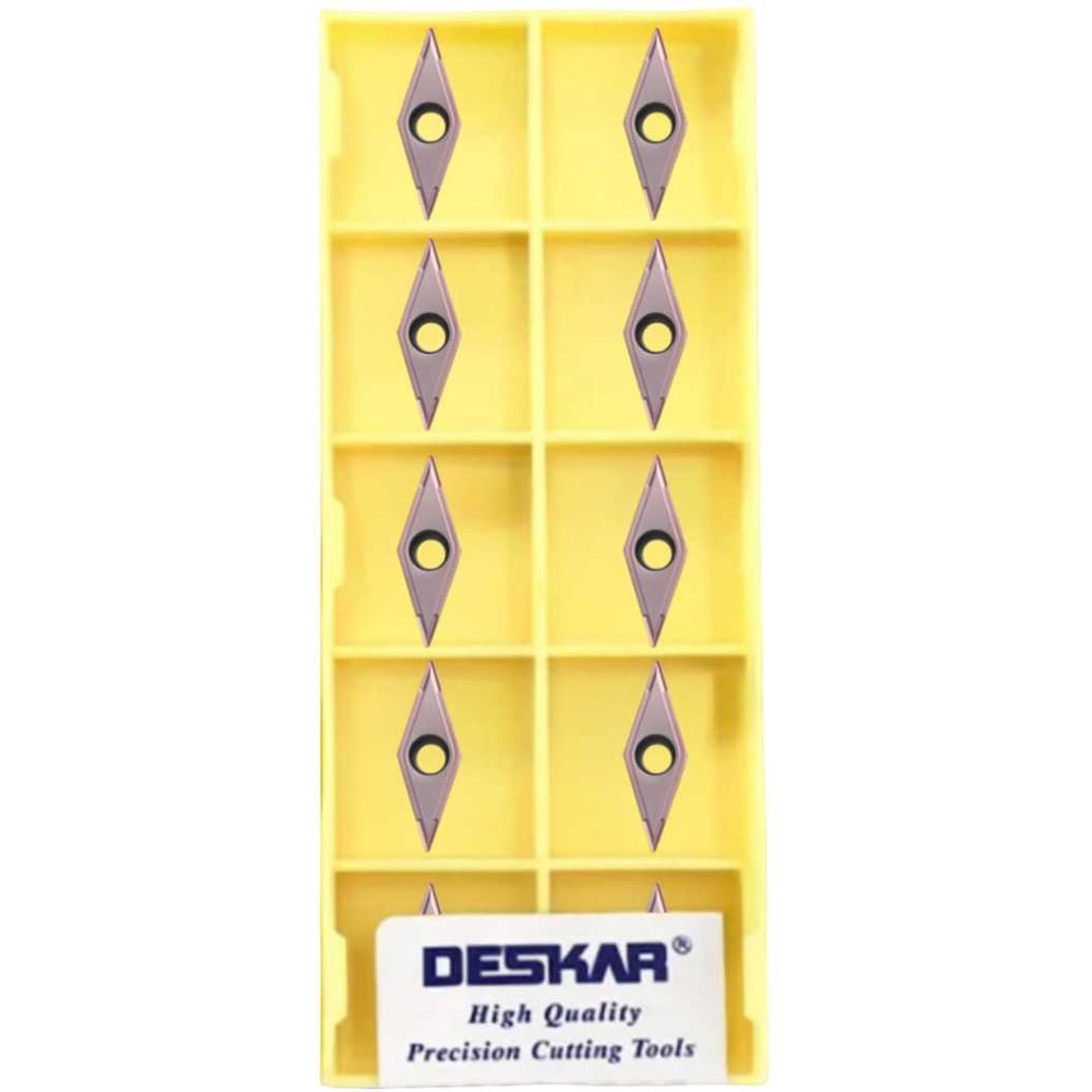 Изображение товара Пластина для точения DESKAR VCMT160408 LF6018, 10 шт, уход за металлом