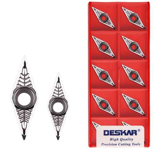Изображение товара Пластина для точения DESKAR VCGT160412 AL K10 10 шт 00-00047765