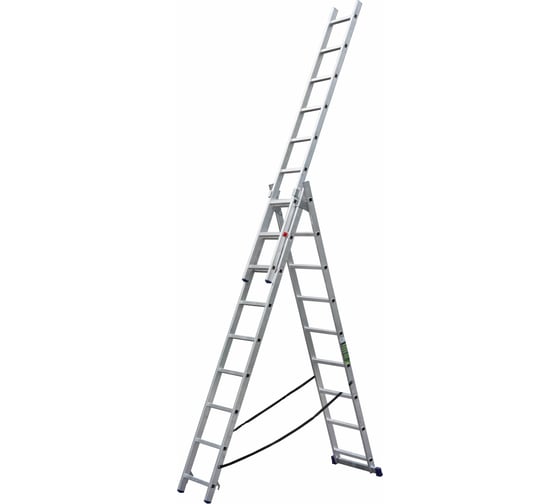 Изображение товара Трехсекционная алюминиевая лестница SMARTY 3х9 SN011-309