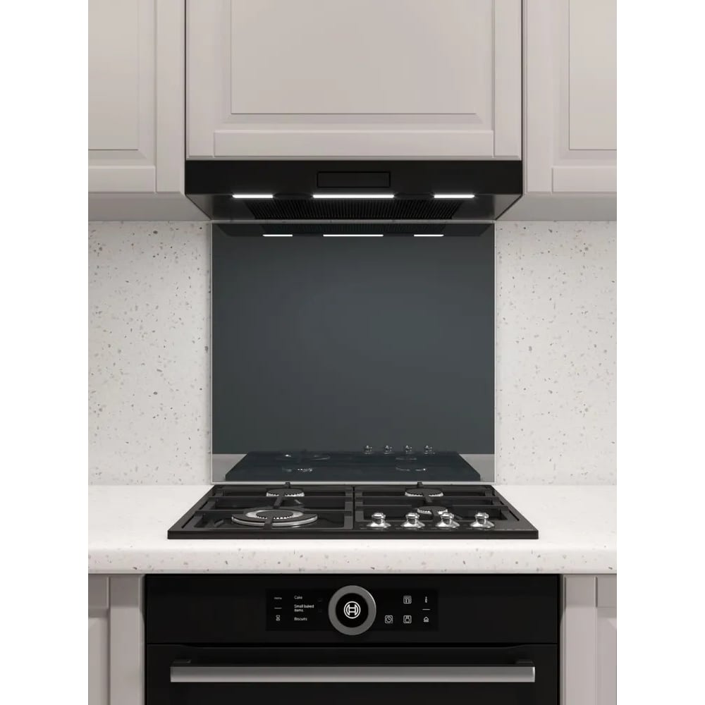 Изображение товара Защитный экран Normand 600х600х4 мм для кухни из закаленного стекла