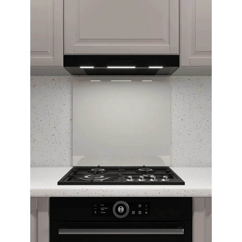 Изображение товара Защитный экран Normand 600х600х4 мм для кухни из закаленного стекла