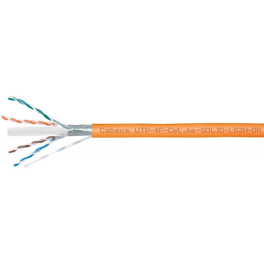 Изображение товара Кабель витая пара Cabeus UTP категория 6A для внутреннего монтажа