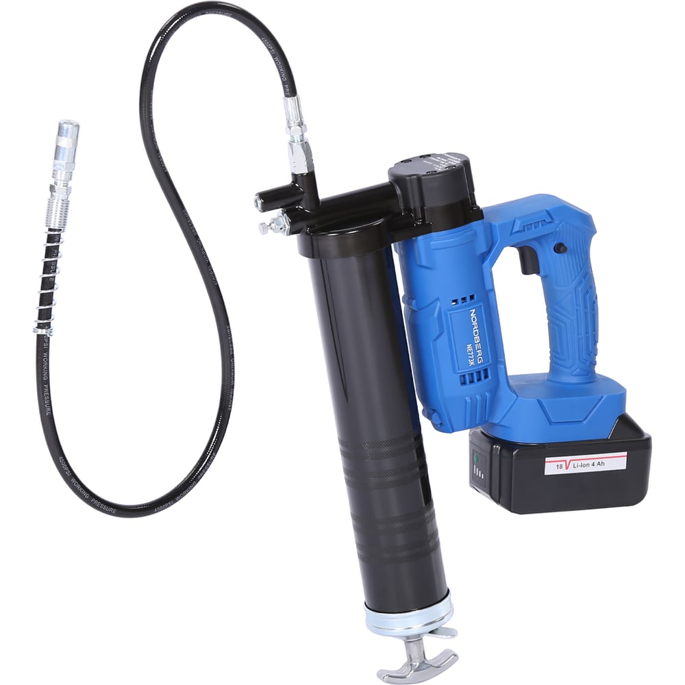 Изображение товара Аккумуляторный шприц NORDBERG NE773K для густой смазки 420 мл