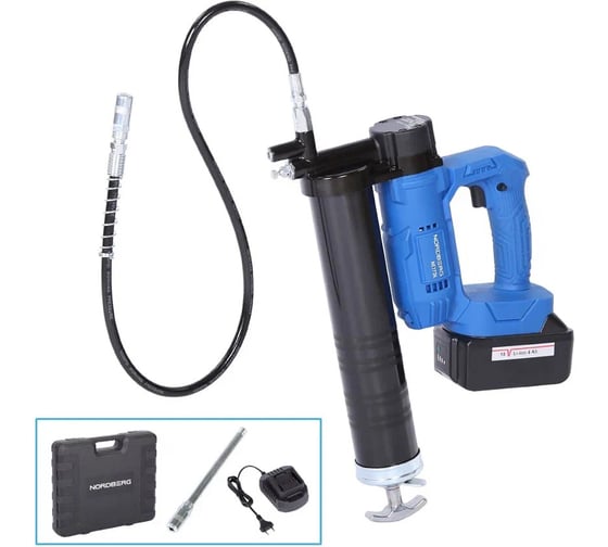 Изображение товара Шприц аккумуляторный NORDBERG для густой смазки, 420 мл NE773K