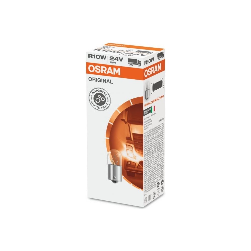 Изображение товара Лампа OSRAM R10W 10W 24V 10шт автолампы для ближнего и дальнего света