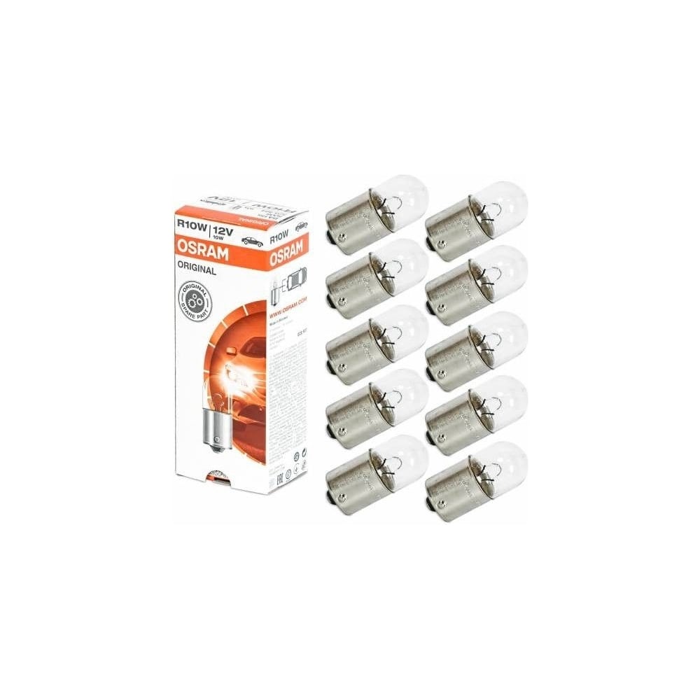 Изображение товара Лампа OSRAM R10W 10W 12V BA15s 10 штук в упаковке