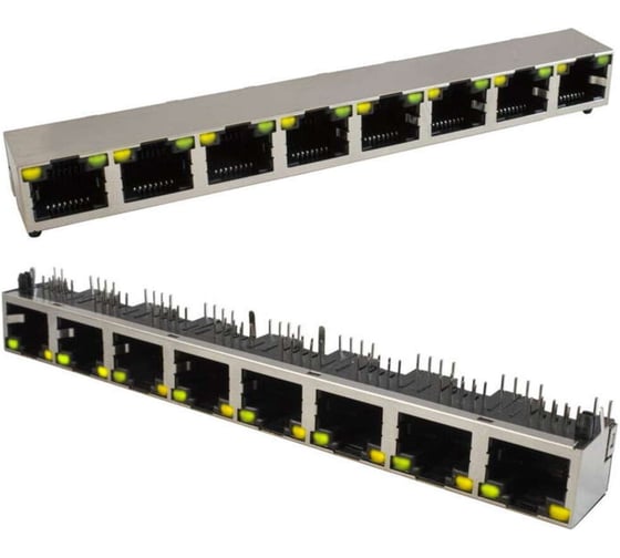 Изображение товара Разъём RJ RUICHI TJ9-10P8-08 LED 114429