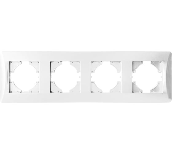Изображение товара Рамка 4 поста SPL белый, серия BW 205204