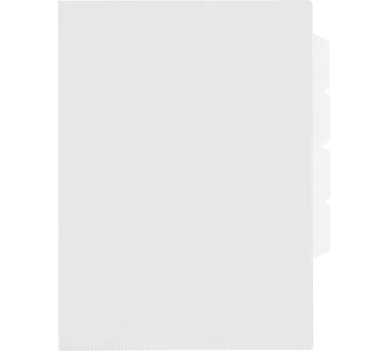 Изображение товара Папка-уголок BRAUBERG SPECIAL 3 отделения, жесткая, А4, прозрачная, 10 шт., 0,15 мм, 273062