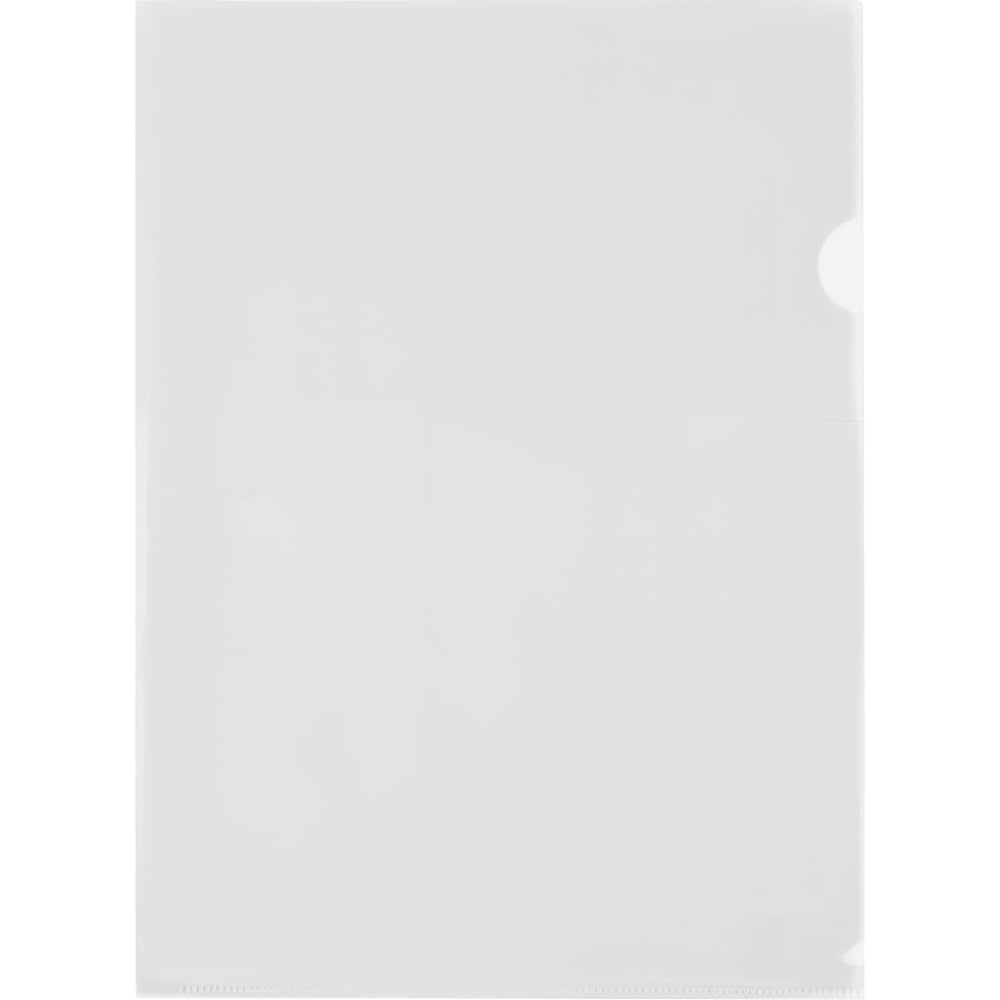 Изображение товара Папка-уголок BRAUBERG UNIVERSAL А4 прозрачная 50 шт