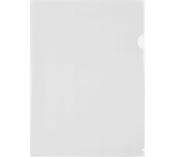 Изображение товара Папка-уголок BRAUBERG UNIVERSAL А4, прозрачная, 50 шт., 0,10 мм, 273044