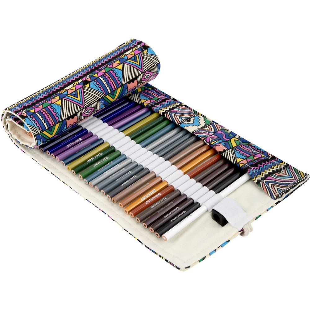 Изображение товара Цветные стираемые карандаши BRAUBERG 48 цветов с пеналом, точилкой и ластиком