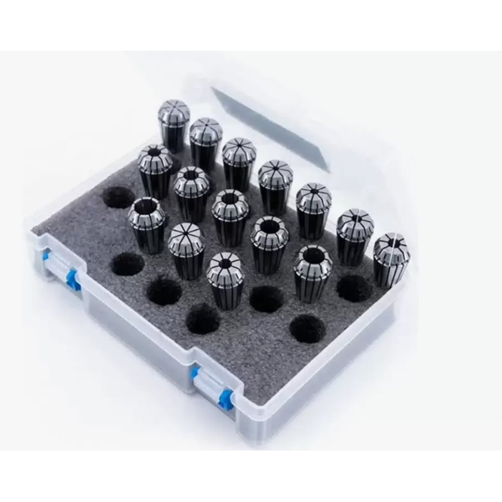 Изображение товара Набор цанг TTM ER32 11 шт. для станков и фрезеров