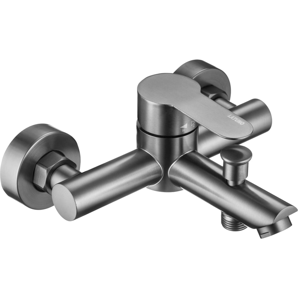 Изображение товара Смеситель для ванны Latuno графит без покрытия однорычажный современный