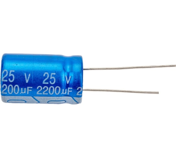 Изображение товара Конденсатор электролитический JB Capacitors 10шт. 2200мкФ, 25В, -55/105C, 13x21 / P:5 мм, JRB1E222M05001300210000BST-56 (10)
