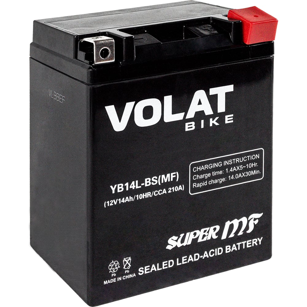 Изображение товара Аккумуляторная батарея VOLAT YB14L-BS 14Ah обратная полярность