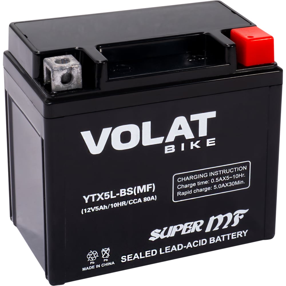 Изображение товара Аккумуляторная батарея VOLAT 5Ah YTX5L-BS(MF) R+