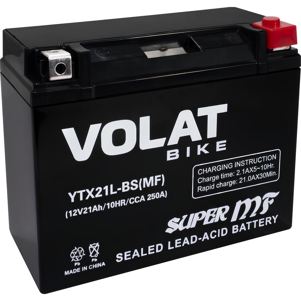 Изображение товара Аккумуляторная батарея VOLAT 21Ah YTX21L-BS(MF) AGM свинцово-кислотная