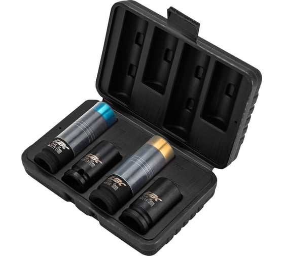 Изображение товара Набор головок JBC 4 предмета (17, 19мм (6гр.), 17, 19мм (сорв.гр.) JBC-4035D(66174)