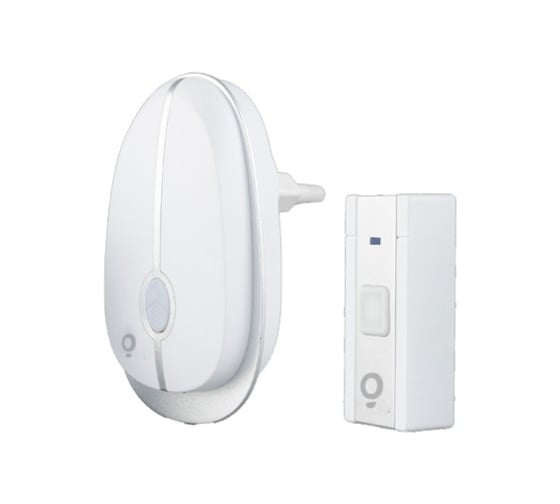 Изображение товара Цифровой звонок FL-LED FL- AG-9644K/AC220V евровилка, 434MHz, 80-120m, 36 мелодий, 3 уровня громкости,LED индикатор, WT/SI 614254