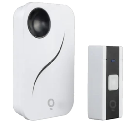 Изображение товара Цифровой звонок FL-LED FL- AG-9643K/DC 2x1.5V(AA), 434MHz, 80-120m, 36 мелодий, 3 уровня громкости, LED индикатор, WT/BK614278