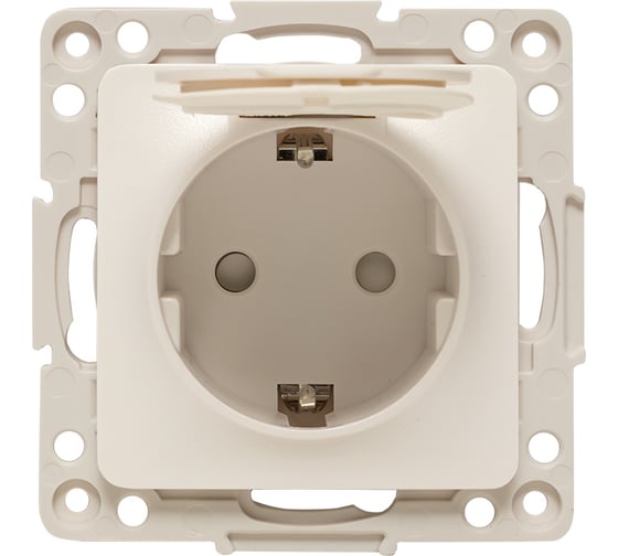 Изображение товара Механизм Розетки EKF Стокгольм 1-местной с/з 16А белый с крышкой IP44 PROxima EYR16-028-10-44