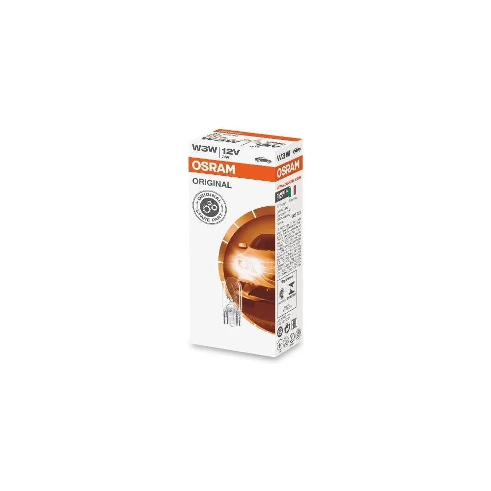 Изображение товара Лампа OSRAM W3W 3W 12V 10 шт для автомобиля галогенная