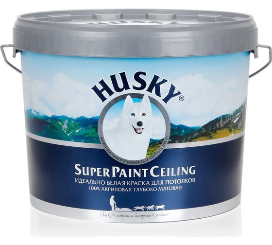 Изображение товара Краска потолочная HUSKY SUPER PAINT CELING 10 л 30565