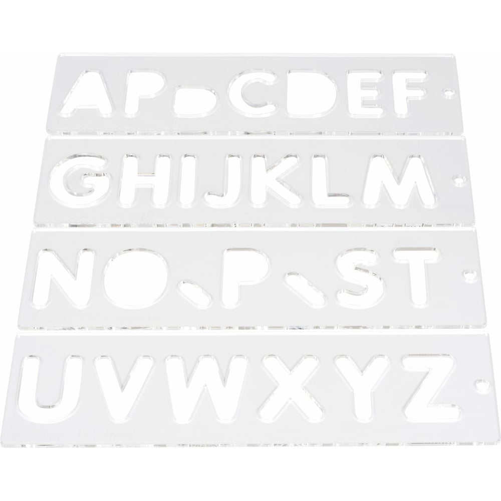 Пластиковый шаблон для фрезерования букв Trend касса букв слогов и счета calligrata c ным рисунком а5 пвх