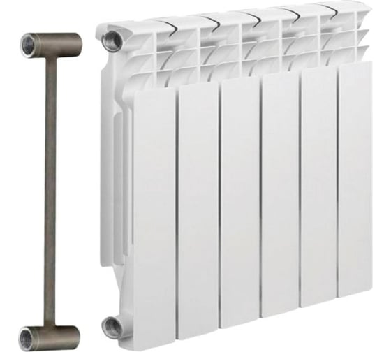 Изображение товара Биметаллический радиатор отопления Solur PRESTIGE 6 секций BMET06