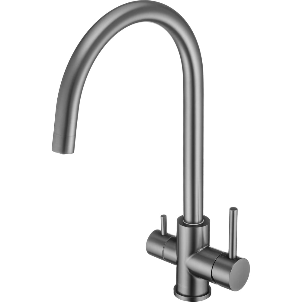 Изображение товара Кухонный смеситель для фильтрованной воды Swedbe полукруглый, нержавейка, цвет-графит 805 8051GT
