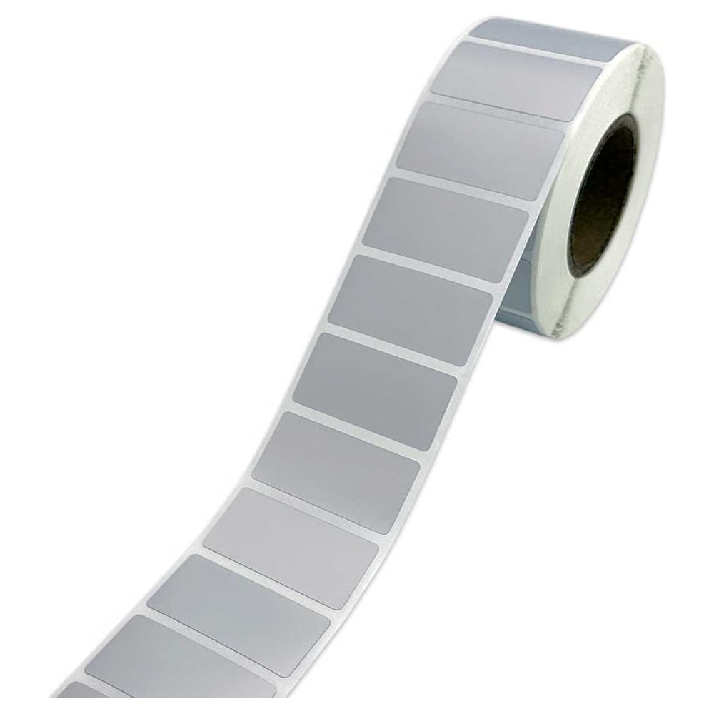 Изображение товара Этикетка МАРКЕРПРОМ LAB-T-40x20-816-1-1(40) серебристый полиэстер стойкий матовый с усил. клеем, 40х20мм, в рулоне 1000шт, втулка 40мм (совместима NPT-40х20) mpr02177