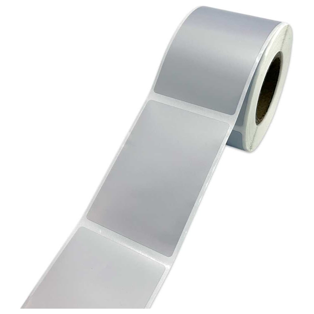 Изображение товара Этикетка МАРКЕРПРОМ LAB-T-50x80-816-1-0,25(40) серебристая матовая полиэстеровая