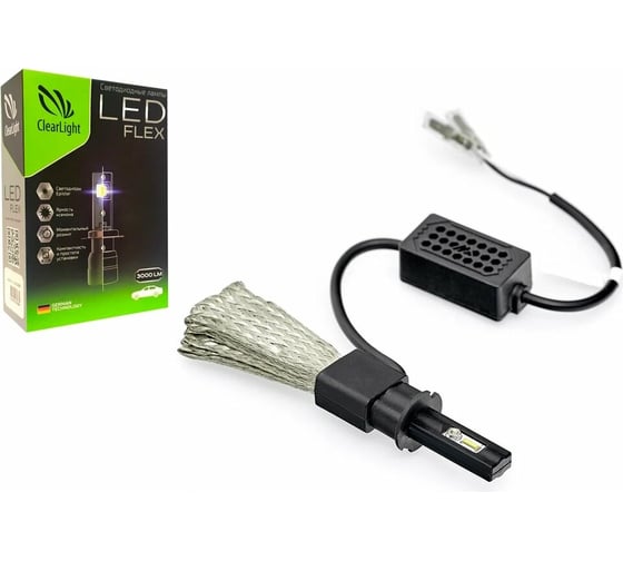 Изображение товара Комплект ламп Clearlight LED Flex H3, 3000 лм, 6000 K, 2 шт. CLFLXLEDH3