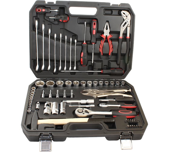 Изображение товара Набор CNIC 72 предмета JS-BT72 головки 1/4- 1/2, ключи, отвертки, вставки CrV в кейсе 76379