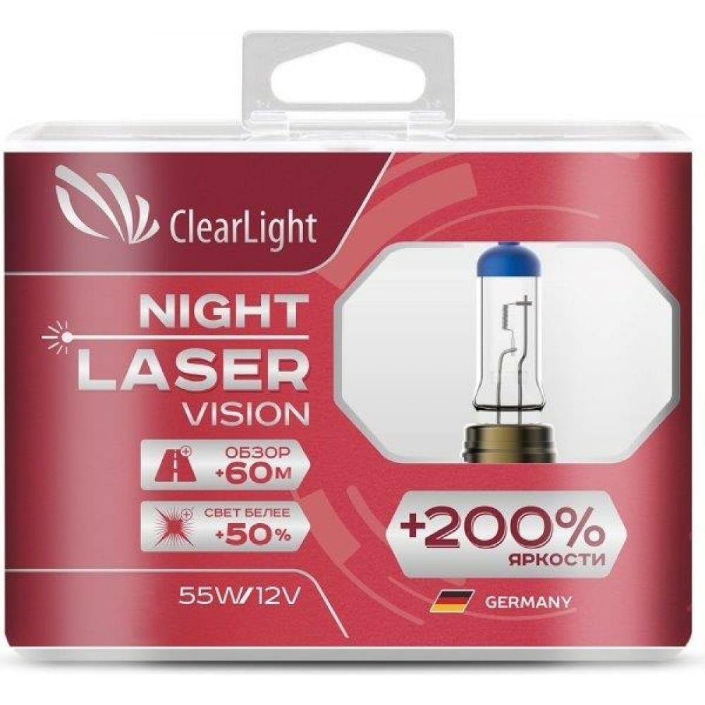 Комплект ламп Clearlight комплект ламп clearlight h27 12v 55w xenonvision 2 шт mlh27xv