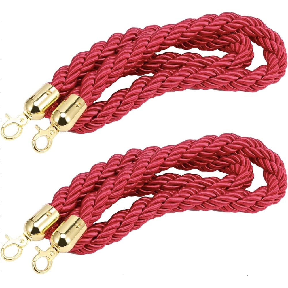 Изображение товара Пеньковый канат Turbosky PL-8 красный 1,5 метра 32 мм натуральный прочный