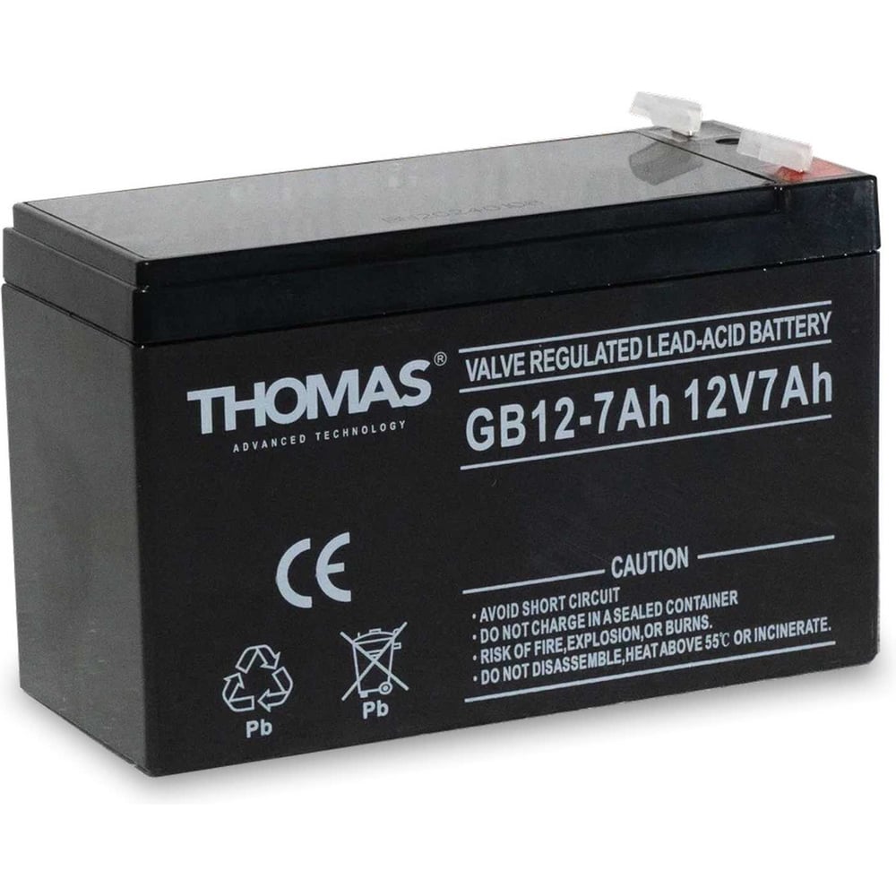 Изображение товара Аккумуляторная батарея THOMAS GB 12-7Ah AGM Вьетнам 12V